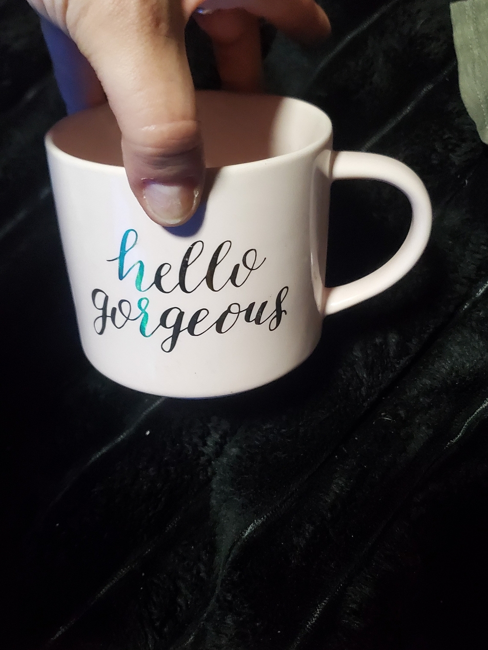 "Hello Gorgeous" Coffee/tea cup